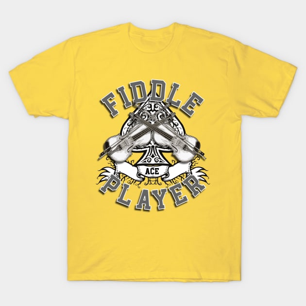 ACE FIDDLE PLAYER T-Shirt by Armadillo Hat